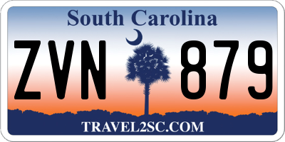 SC license plate ZVN879