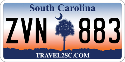 SC license plate ZVN883