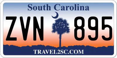 SC license plate ZVN895