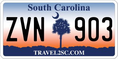 SC license plate ZVN903