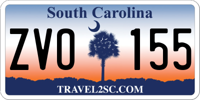 SC license plate ZVO155