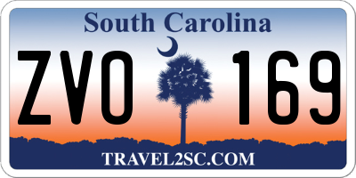 SC license plate ZVO169