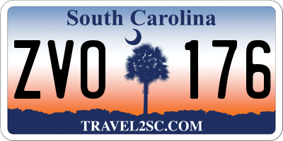 SC license plate ZVO176