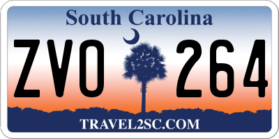 SC license plate ZVO264