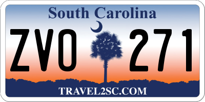 SC license plate ZVO271