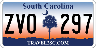 SC license plate ZVO297