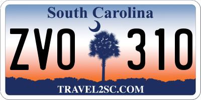 SC license plate ZVO310