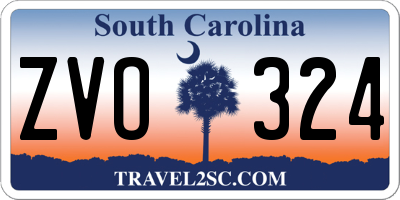 SC license plate ZVO324
