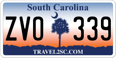 SC license plate ZVO339
