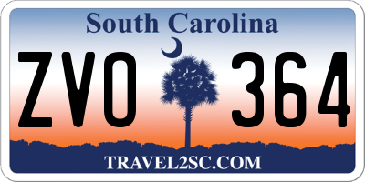 SC license plate ZVO364