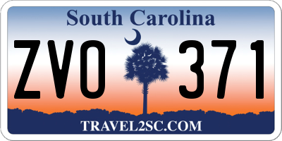 SC license plate ZVO371