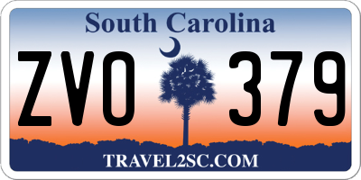 SC license plate ZVO379