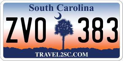 SC license plate ZVO383