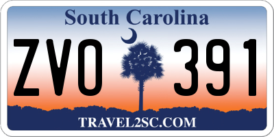 SC license plate ZVO391
