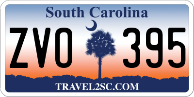SC license plate ZVO395