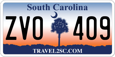 SC license plate ZVO409