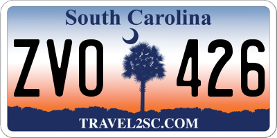 SC license plate ZVO426