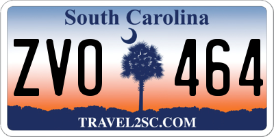 SC license plate ZVO464