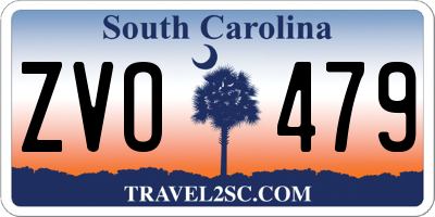 SC license plate ZVO479