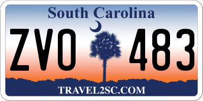 SC license plate ZVO483