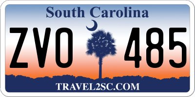 SC license plate ZVO485