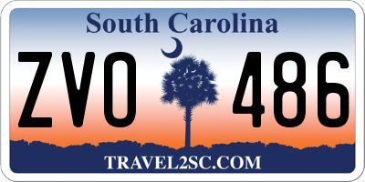 SC license plate ZVO486