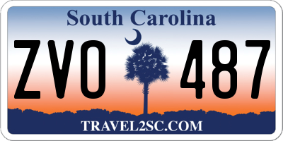 SC license plate ZVO487