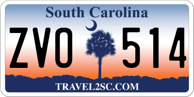 SC license plate ZVO514