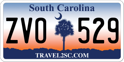 SC license plate ZVO529