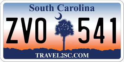SC license plate ZVO541
