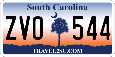 SC license plate ZVO544