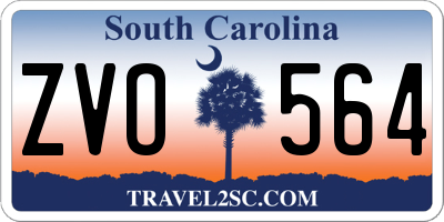 SC license plate ZVO564