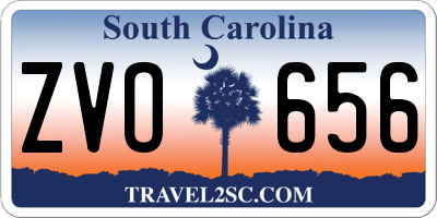 SC license plate ZVO656