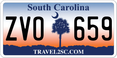 SC license plate ZVO659
