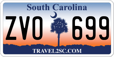 SC license plate ZVO699