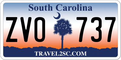 SC license plate ZVO737