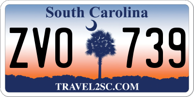 SC license plate ZVO739