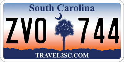 SC license plate ZVO744