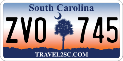 SC license plate ZVO745