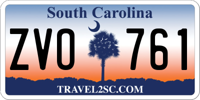 SC license plate ZVO761