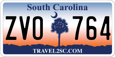 SC license plate ZVO764