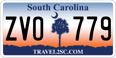 SC license plate ZVO779