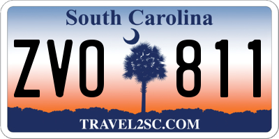 SC license plate ZVO811