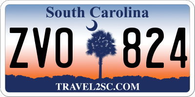 SC license plate ZVO824
