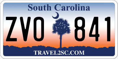 SC license plate ZVO841
