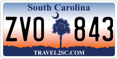 SC license plate ZVO843