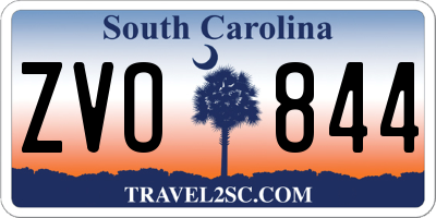 SC license plate ZVO844