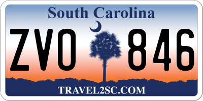 SC license plate ZVO846