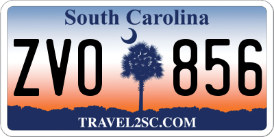 SC license plate ZVO856