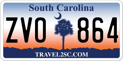 SC license plate ZVO864